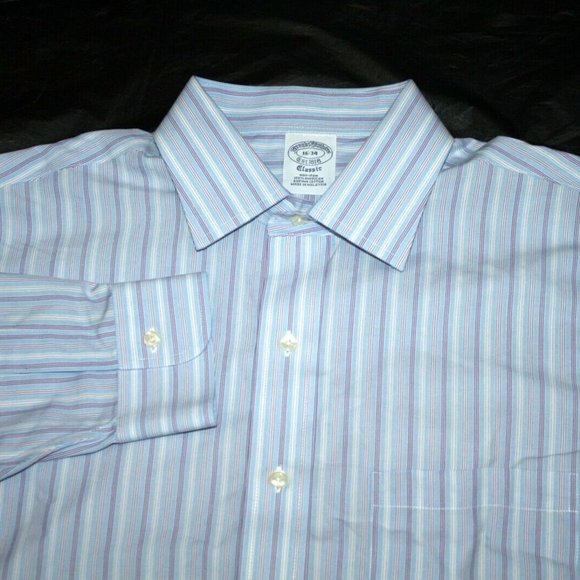 Brooks‎ Brothers 1818 Mens Long Sleeve Button Supim - Picture 2 of 7